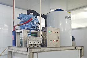 山東日照，日產(chǎn)5噸片冰機(jī)，用于海鮮水產(chǎn)加工